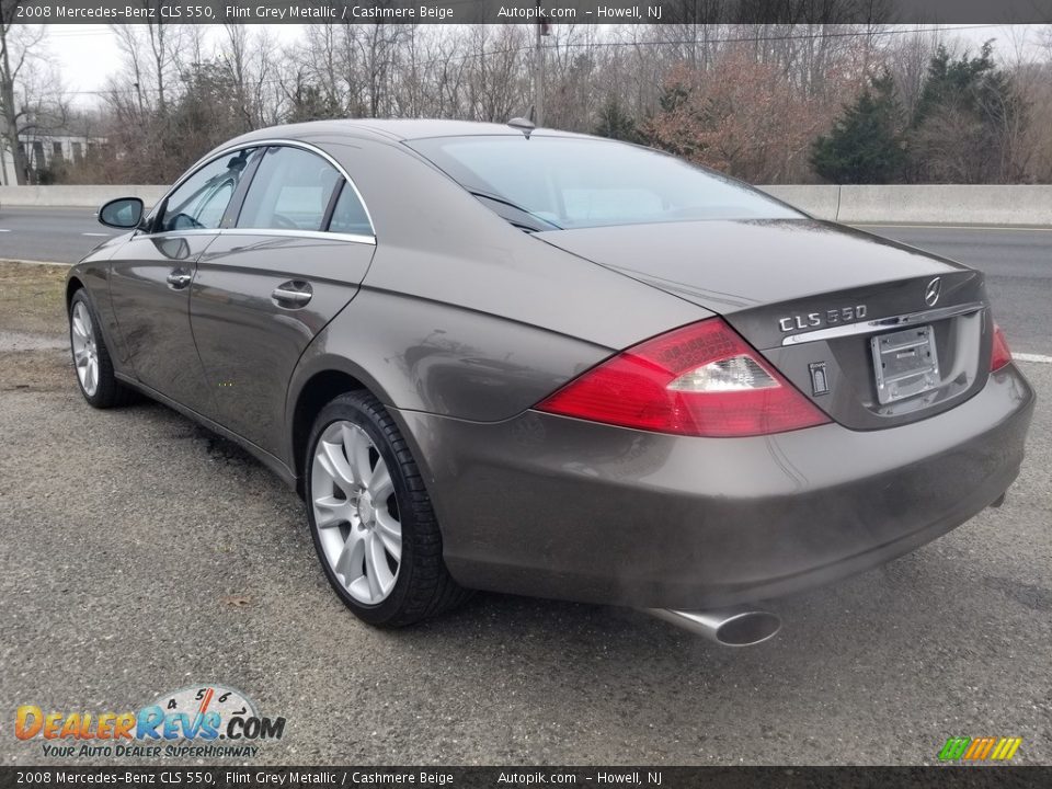 2008 Mercedes-Benz CLS 550 Flint Grey Metallic / Cashmere Beige Photo #5