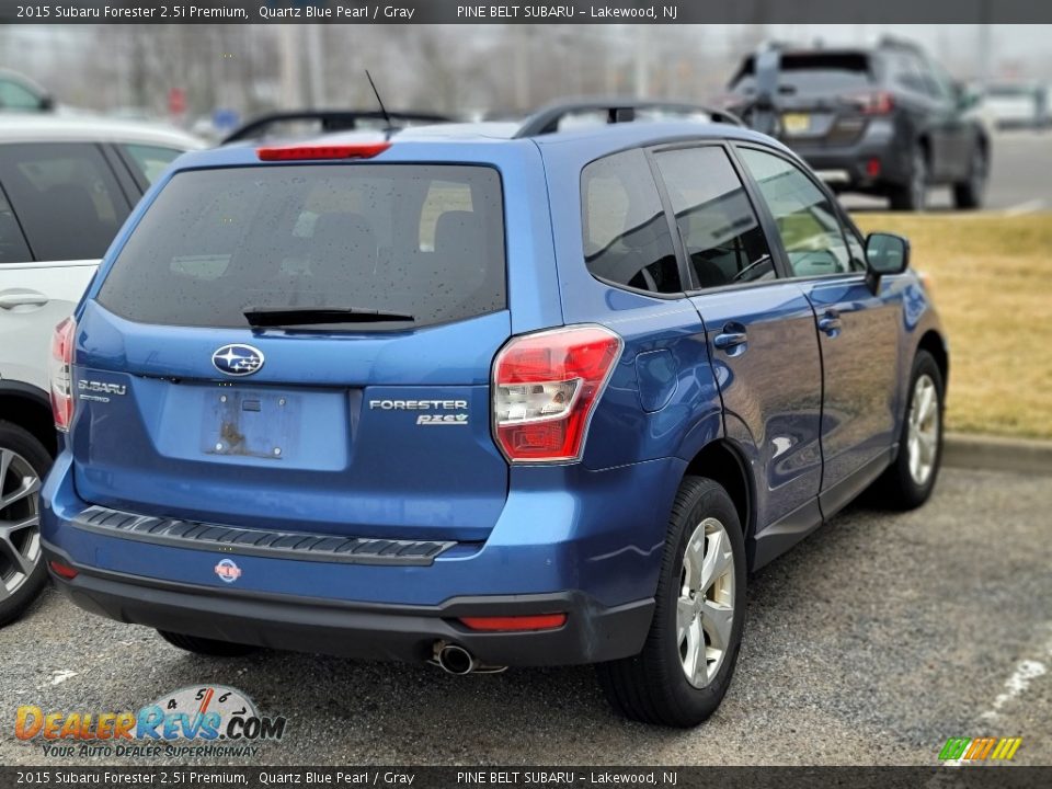 2015 Subaru Forester 2.5i Premium Quartz Blue Pearl / Gray Photo #3