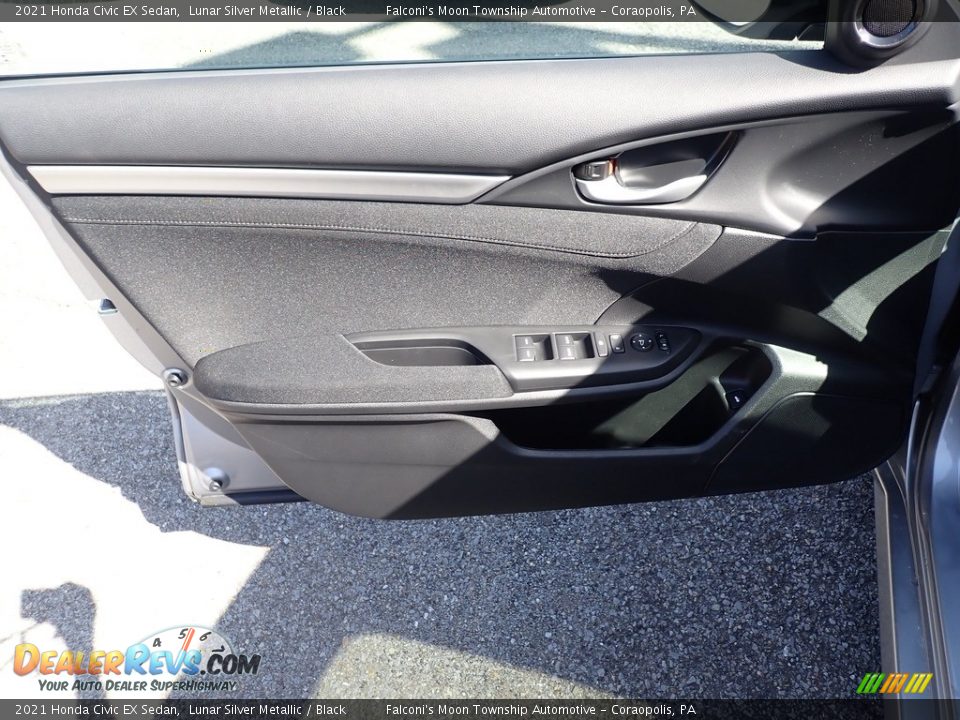2021 Honda Civic EX Sedan Lunar Silver Metallic / Black Photo #11