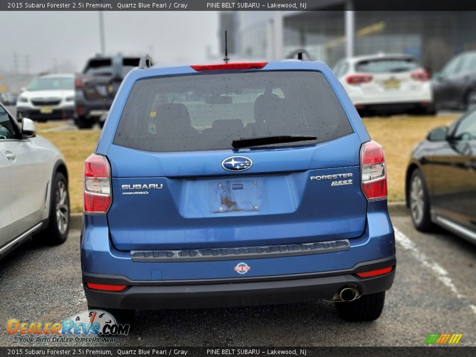 2015 Subaru Forester 2.5i Premium Quartz Blue Pearl / Gray Photo #4