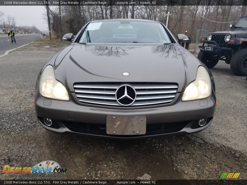 2008 Mercedes-Benz CLS 550 Flint Grey Metallic / Cashmere Beige Photo #8