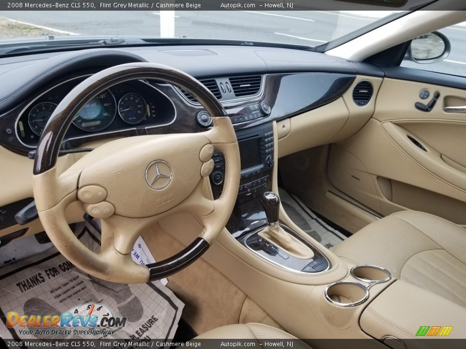 2008 Mercedes-Benz CLS 550 Flint Grey Metallic / Cashmere Beige Photo #10