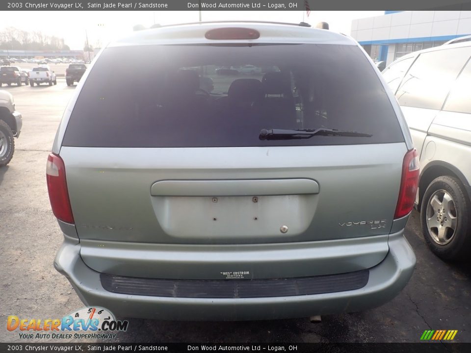 2003 Chrysler Voyager LX Satin Jade Pearl / Sandstone Photo #13