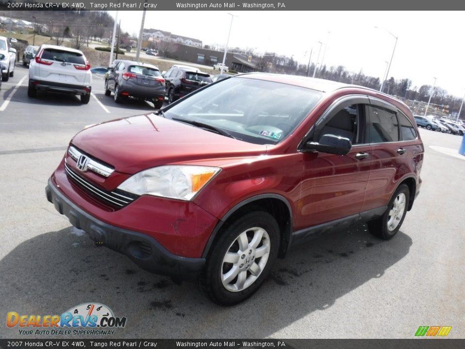 2007 Honda CR-V EX 4WD Tango Red Pearl / Gray Photo #6