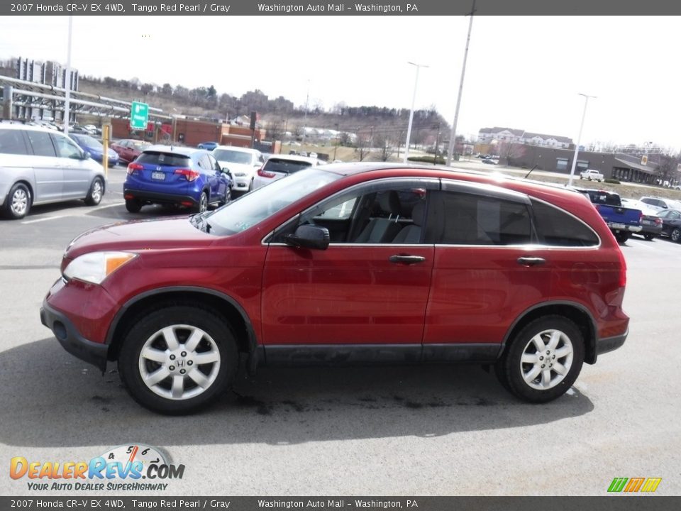 2007 Honda CR-V EX 4WD Tango Red Pearl / Gray Photo #7