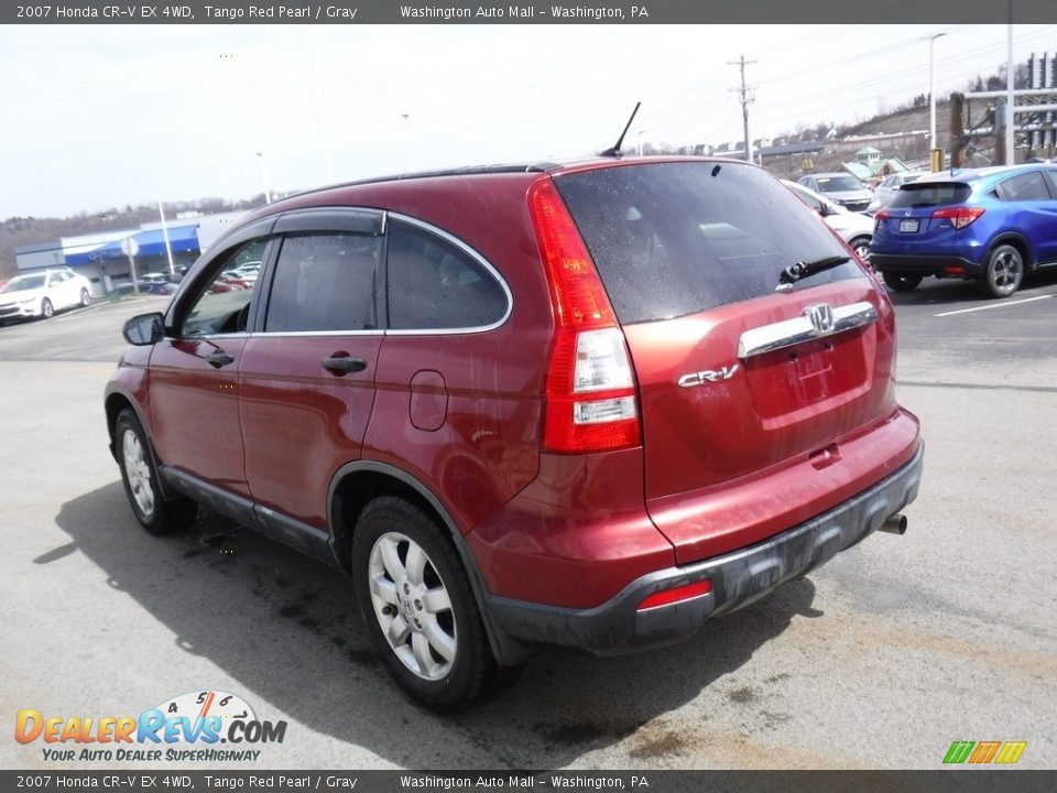 2007 Honda CR-V EX 4WD Tango Red Pearl / Gray Photo #8