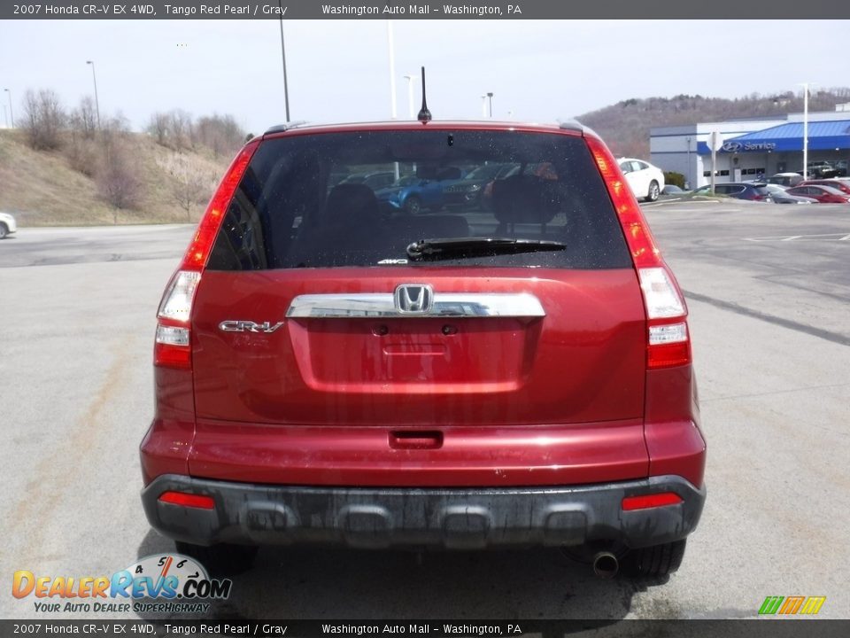 2007 Honda CR-V EX 4WD Tango Red Pearl / Gray Photo #9