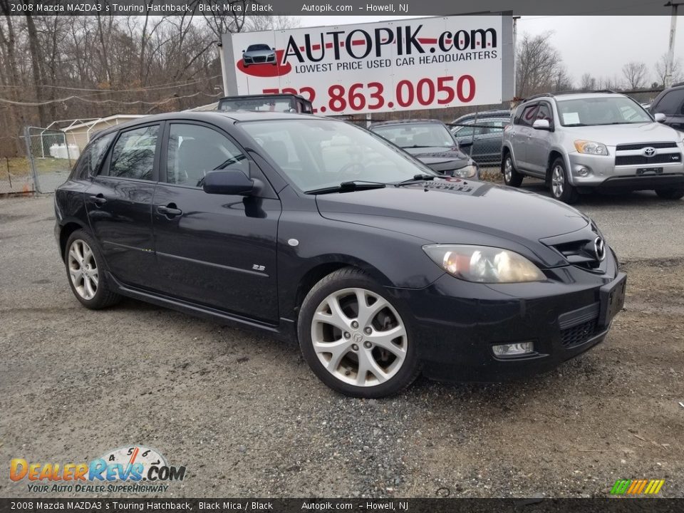 2008 Mazda MAZDA3 s Touring Hatchback Black Mica / Black Photo #1