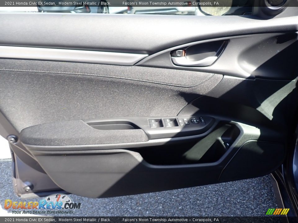 2021 Honda Civic EX Sedan Modern Steel Metallic / Black Photo #11
