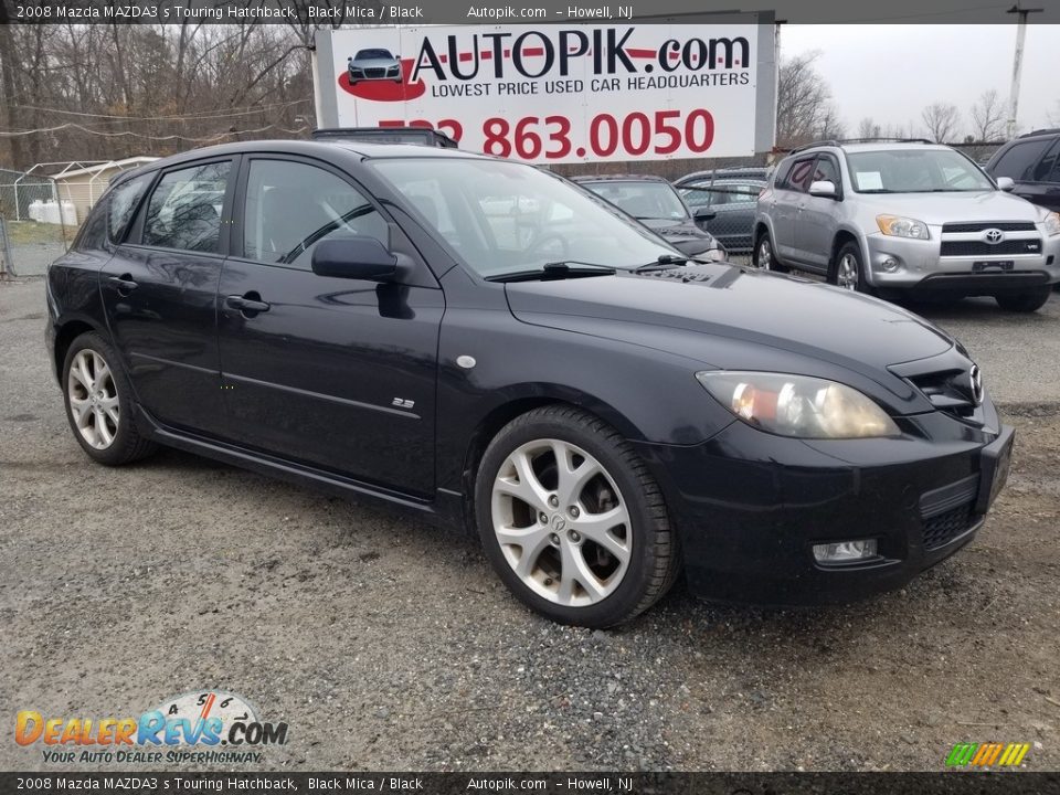 2008 Mazda MAZDA3 s Touring Hatchback Black Mica / Black Photo #8