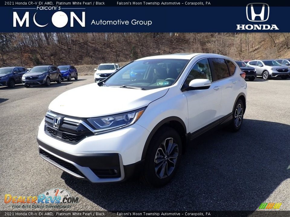 2021 Honda CR-V EX AWD Platinum White Pearl / Black Photo #1