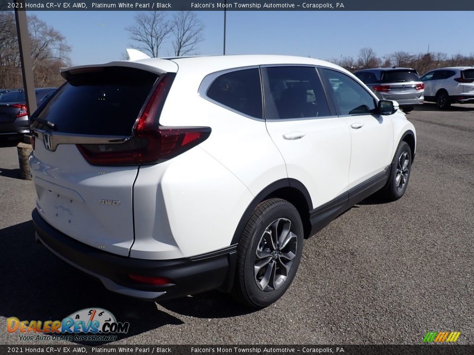 2021 Honda CR-V EX AWD Platinum White Pearl / Black Photo #4