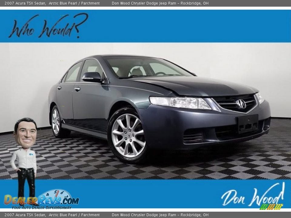 2007 Acura TSX Sedan Arctic Blue Pearl / Parchment Photo #1