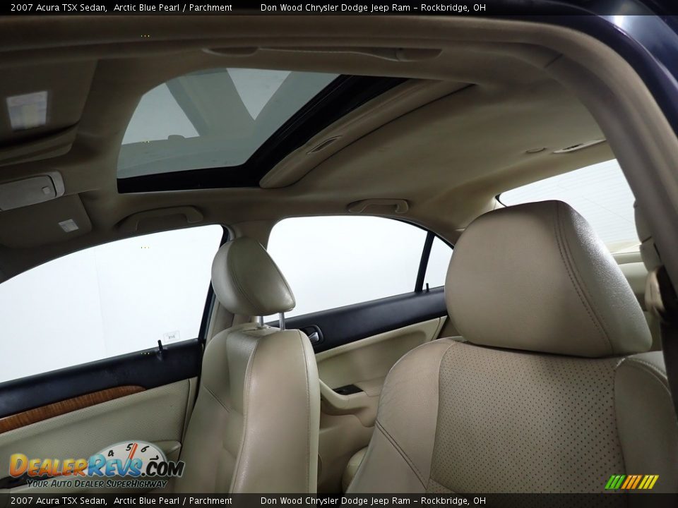 2007 Acura TSX Sedan Arctic Blue Pearl / Parchment Photo #2