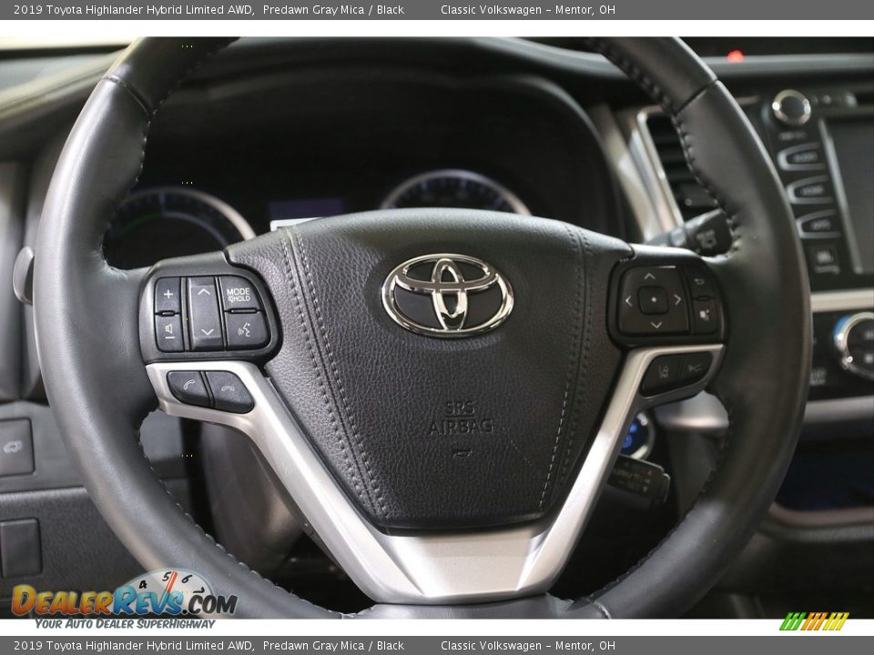 2019 Toyota Highlander Hybrid Limited AWD Predawn Gray Mica / Black Photo #8