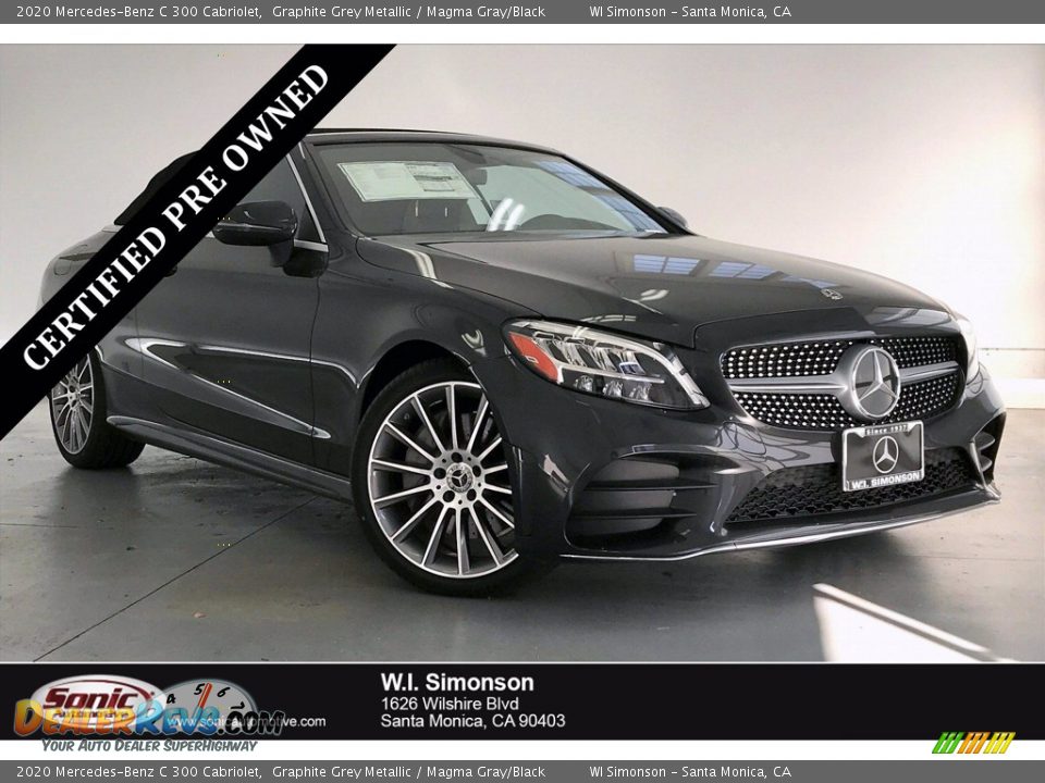 2020 Mercedes-Benz C 300 Cabriolet Graphite Grey Metallic / Magma Gray/Black Photo #1