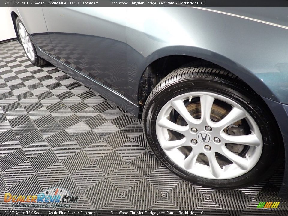 2007 Acura TSX Sedan Arctic Blue Pearl / Parchment Photo #4