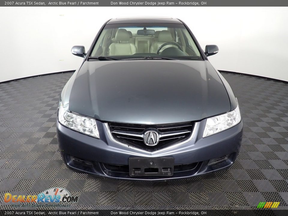 2007 Acura TSX Sedan Arctic Blue Pearl / Parchment Photo #5