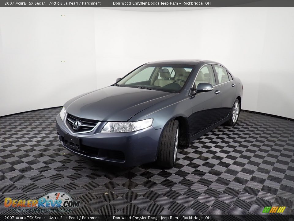 2007 Acura TSX Sedan Arctic Blue Pearl / Parchment Photo #6