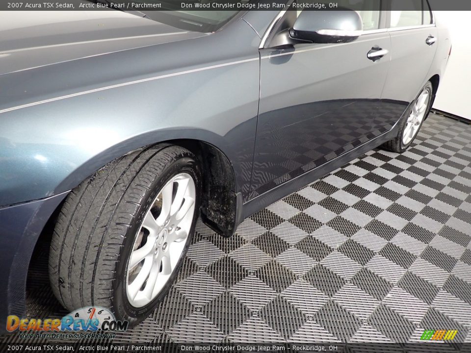 2007 Acura TSX Sedan Arctic Blue Pearl / Parchment Photo #7