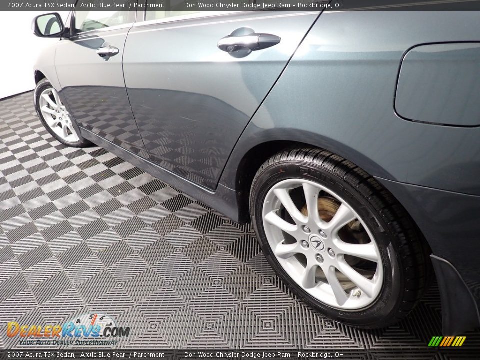 2007 Acura TSX Sedan Arctic Blue Pearl / Parchment Photo #8