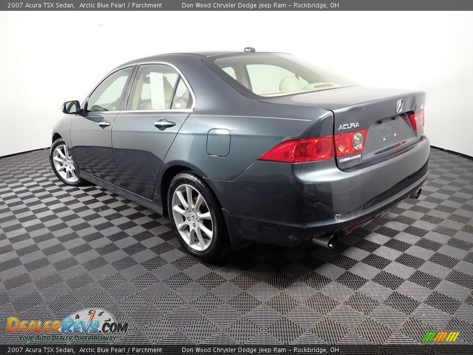 2007 Acura TSX Sedan Arctic Blue Pearl / Parchment Photo #9