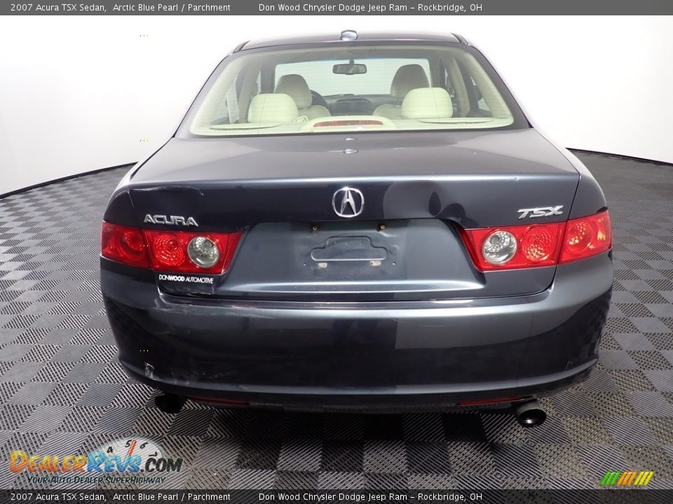 2007 Acura TSX Sedan Arctic Blue Pearl / Parchment Photo #10