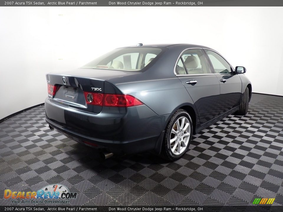 2007 Acura TSX Sedan Arctic Blue Pearl / Parchment Photo #13
