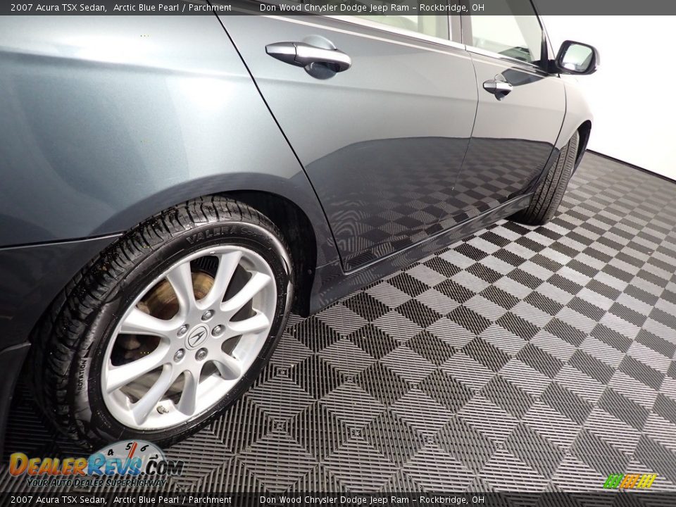 2007 Acura TSX Sedan Arctic Blue Pearl / Parchment Photo #14