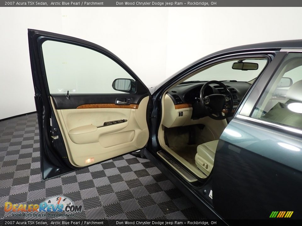 2007 Acura TSX Sedan Arctic Blue Pearl / Parchment Photo #15