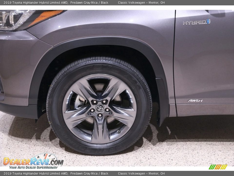 2019 Toyota Highlander Hybrid Limited AWD Predawn Gray Mica / Black Photo #24