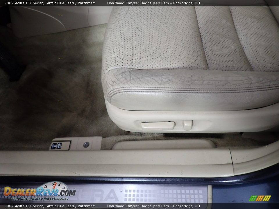2007 Acura TSX Sedan Arctic Blue Pearl / Parchment Photo #17