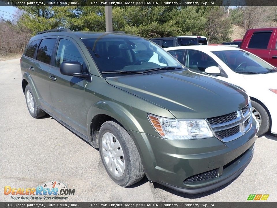 2018 Dodge Journey SE Olive Green / Black Photo #2