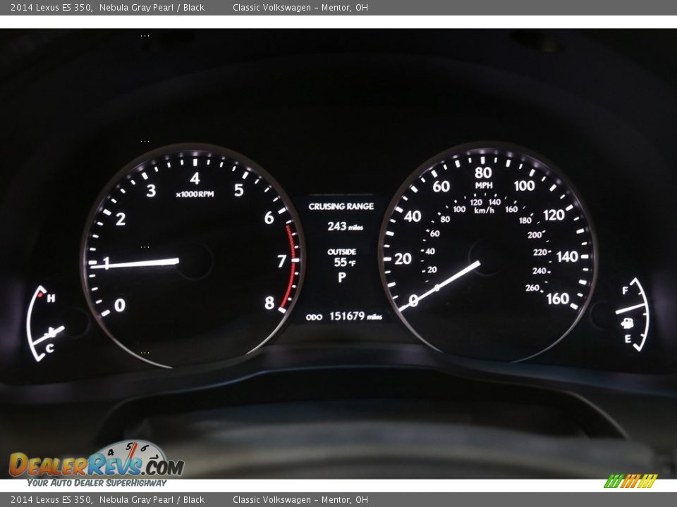 2014 Lexus ES 350 Nebula Gray Pearl / Black Photo #8