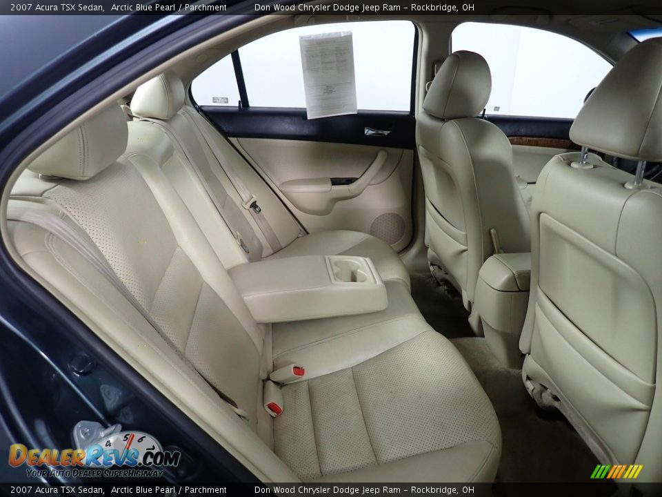 2007 Acura TSX Sedan Arctic Blue Pearl / Parchment Photo #25
