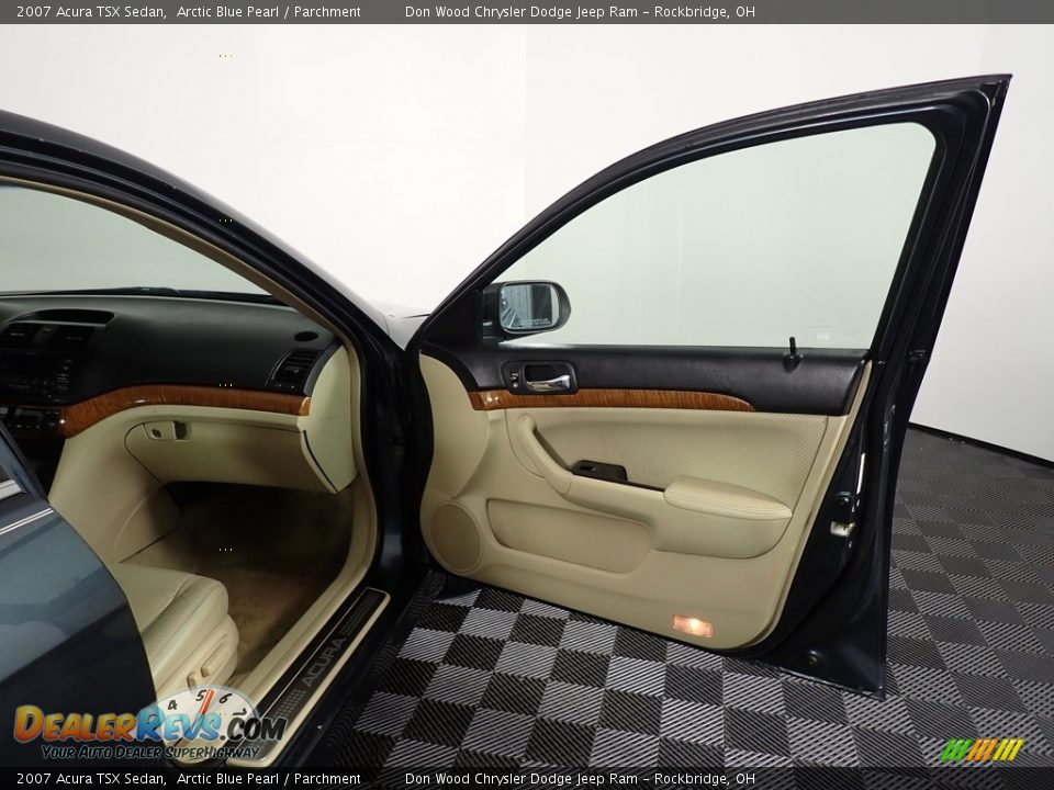 2007 Acura TSX Sedan Arctic Blue Pearl / Parchment Photo #26