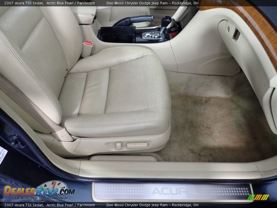 2007 Acura TSX Sedan Arctic Blue Pearl / Parchment Photo #27