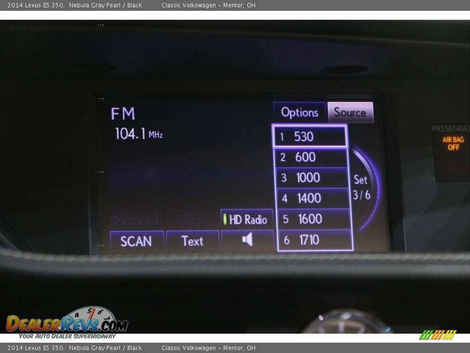 2014 Lexus ES 350 Nebula Gray Pearl / Black Photo #12