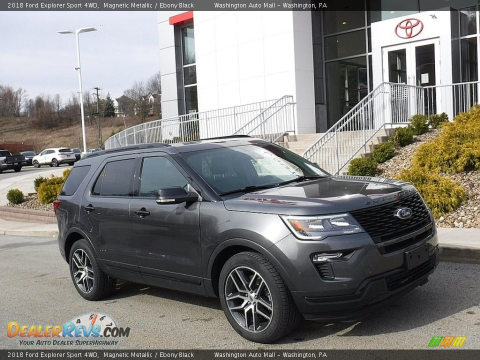 2018 Ford Explorer Sport 4WD Magnetic Metallic / Ebony Black Photo #1