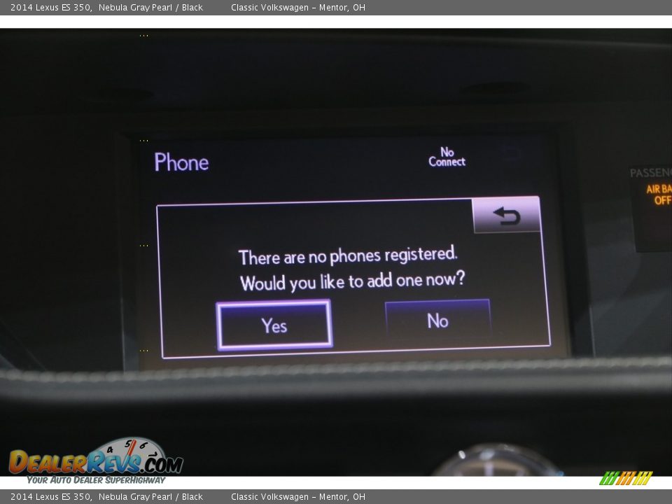 2014 Lexus ES 350 Nebula Gray Pearl / Black Photo #13