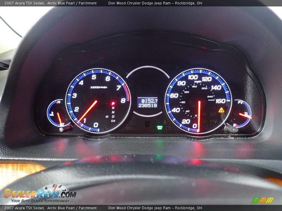 2007 Acura TSX Sedan Arctic Blue Pearl / Parchment Photo #29