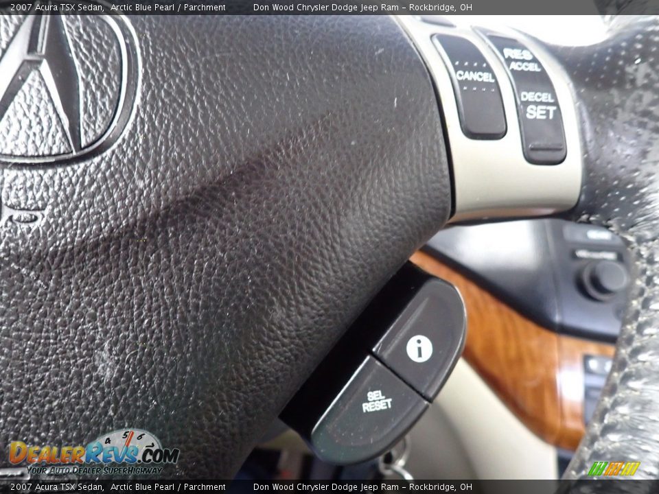 2007 Acura TSX Sedan Arctic Blue Pearl / Parchment Photo #33