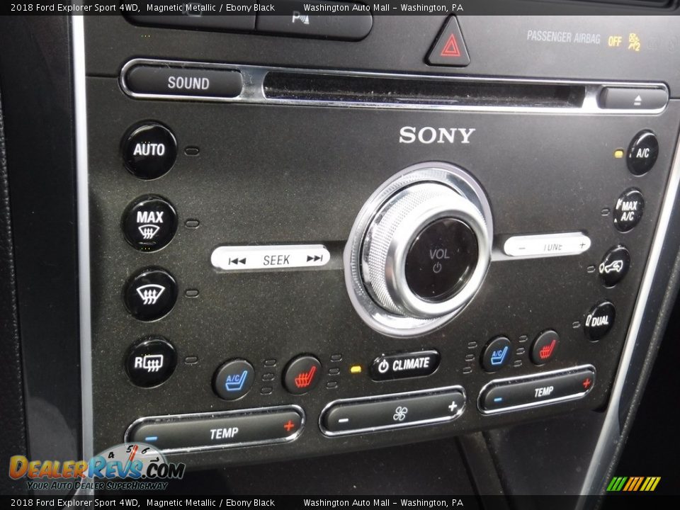 2018 Ford Explorer Sport 4WD Magnetic Metallic / Ebony Black Photo #6