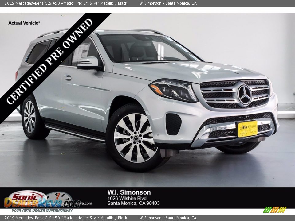 2019 Mercedes-Benz GLS 450 4Matic Iridium Silver Metallic / Black Photo #1