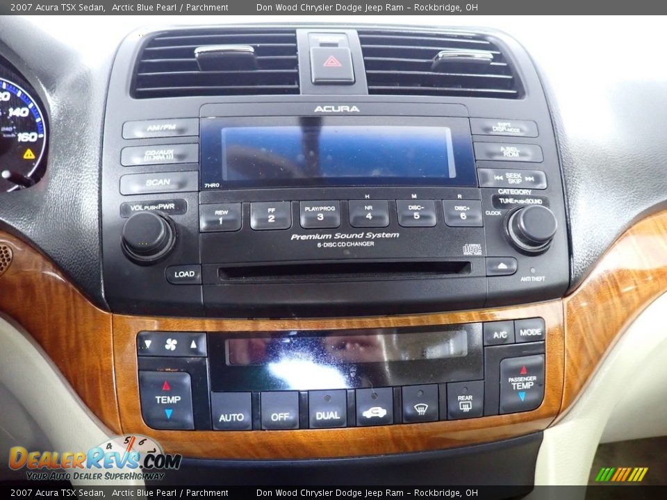 2007 Acura TSX Sedan Arctic Blue Pearl / Parchment Photo #35
