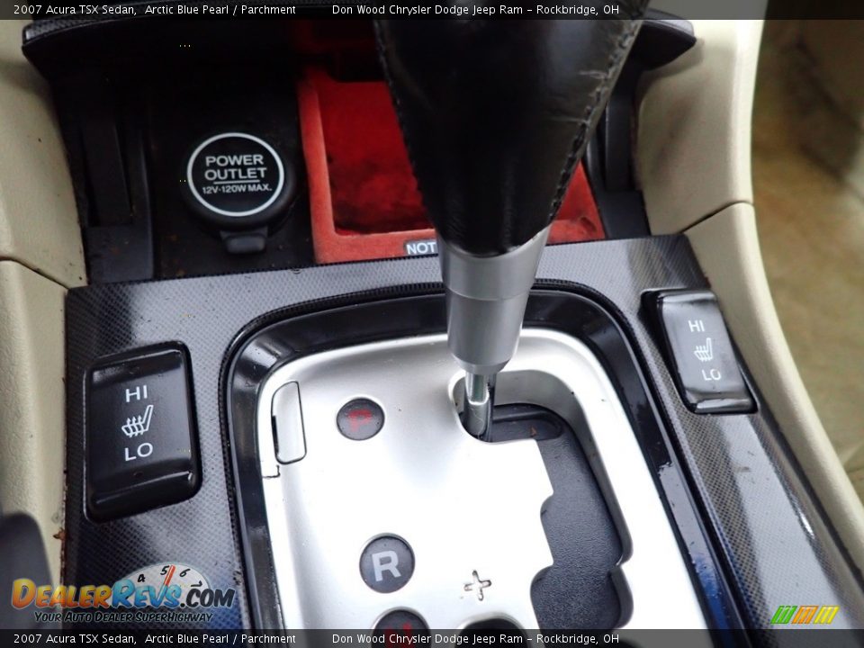 2007 Acura TSX Sedan Arctic Blue Pearl / Parchment Photo #36