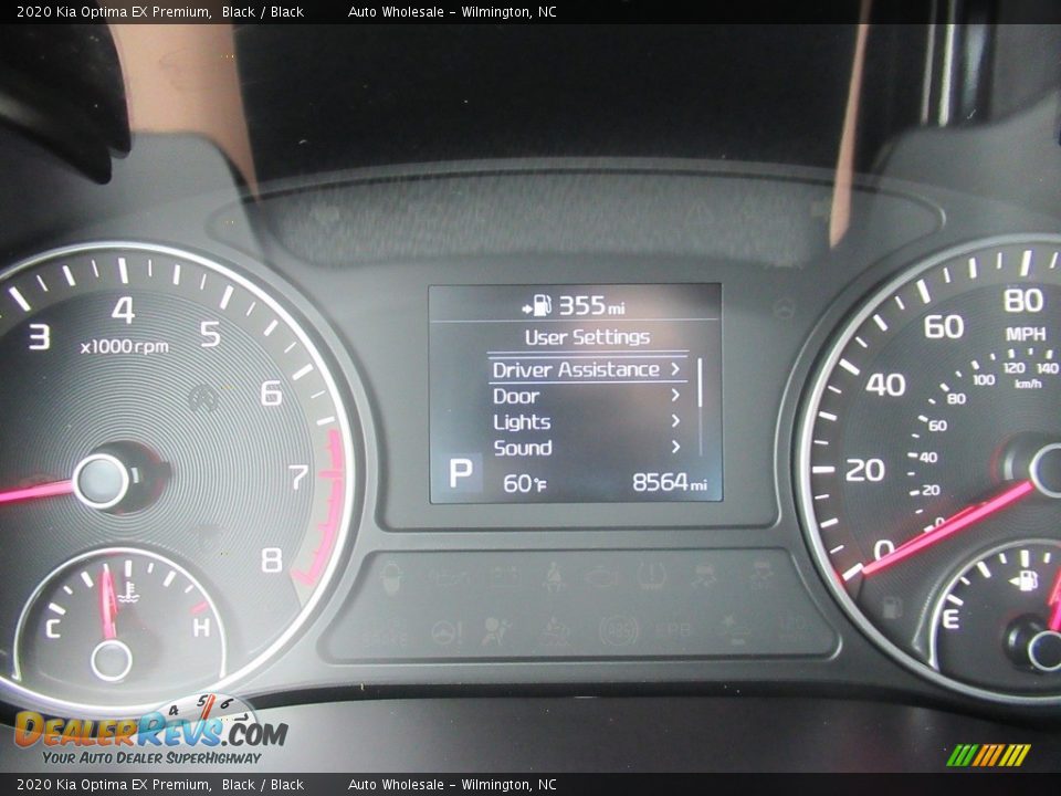 2020 Kia Optima EX Premium Black / Black Photo #16