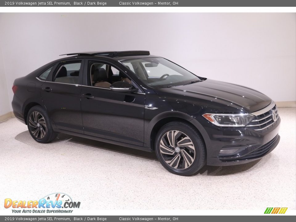 2019 Volkswagen Jetta SEL Premium Black / Dark Beige Photo #1