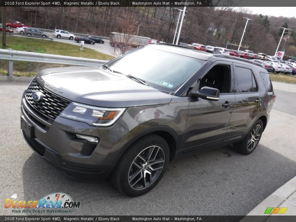 2018 Ford Explorer Sport 4WD Magnetic Metallic / Ebony Black Photo #12