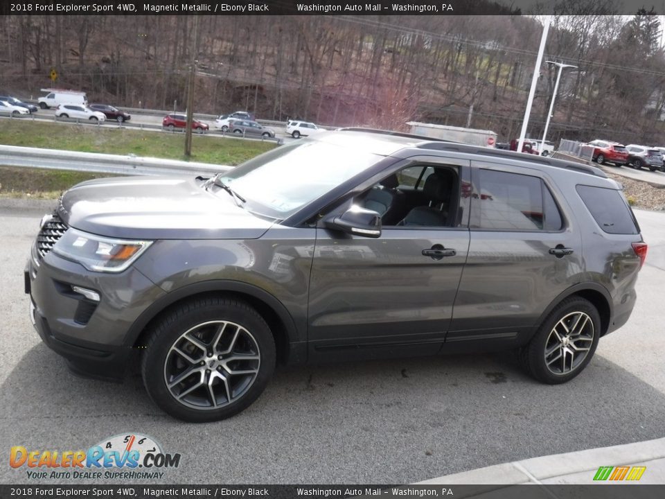 2018 Ford Explorer Sport 4WD Magnetic Metallic / Ebony Black Photo #13